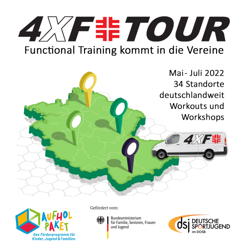 Deutschlandkarte 4XF Tour